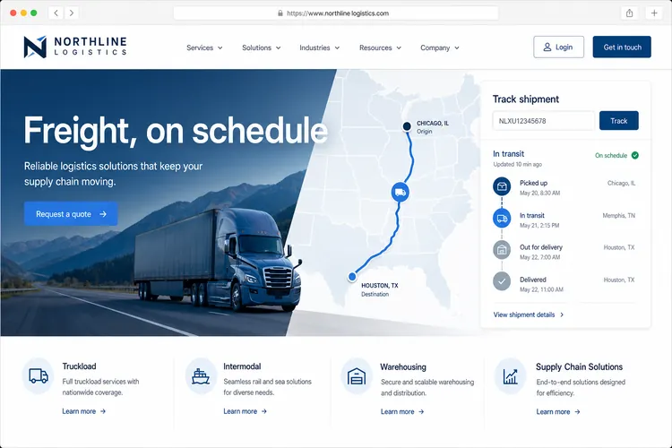 Atlas Logistics tracking portal built by Next Level Devs