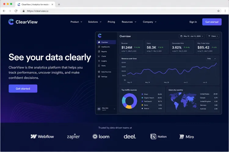 Lumen Analytics SaaS marketing site built by Next Level Devs