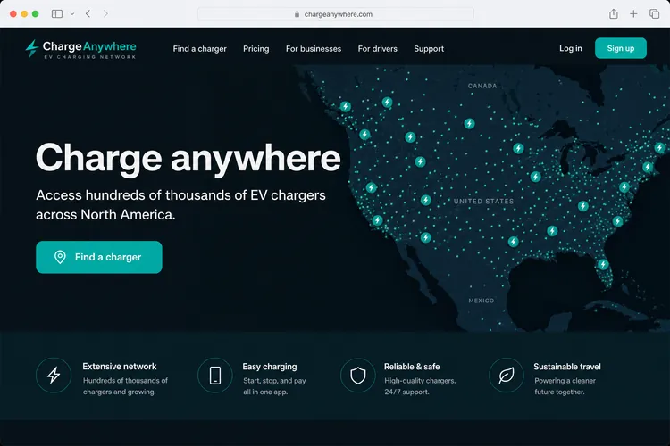 Voltline EV website built white-label by Next Level Devs